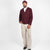 Slouchy Cardigan - Burgundy - View 3