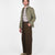 Woven Chore Coat - Sage Dry Waxed Cotton - View 3