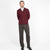Classic Cardigan - Burgundy - View 6