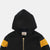 Full-Throttle Striped Moto-Hoodie - Black / Old Gold - View 3