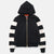 Full-Throttle Striped Moto-Hoodie - View 1