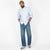 Dehen x Gitman Oxford - Blue Stripe - View 2
