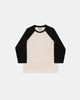 Heavy Duty Baseball Tee - 2-Tone Natural & Black