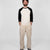 Heavy Duty Baseball Tee - 2-Tone Natural & Black - View 2