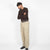 Heavy Duty Long Sleeve Tee - Single Pocket - Brown - View 2