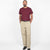 Heavy Duty Tee - Single Pocket - Burgundy - View 2