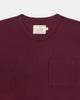 Heavy Duty Tee - Single Pocket - Burgundy - View 6