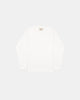 Heavy Duty Long Sleeve Tee - Non Pocket w/ Cuff - White