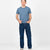 Heavy Duty Tee - Single Pocket - Faded Blue - View 2