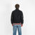 Raglan Varsity Jacket - Black / Off White & Scarlet - View 6
