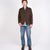 Shawl Sweater Coat - Brown - View 3