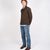 Shawl Sweater Coat - Brown - View 4