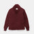 Shawl Sweater Coat - Burgundy - View 1
