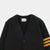 Slouchy Varsity Cardigan - Black / Old Gold - View 2