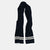 Striped Wool Scarf - Black / Off White - View 3