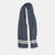 Striped Wool Scarf - Charcoal / Off White - View 3
