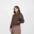 Women's Varsity Jacket - Medium Brown Mix - View 3