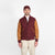 Varsity Jacket - Burgundy / Navy & Scarlet / Rust - View 3
