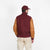 Varsity Jacket - Burgundy / Navy & Scarlet / Rust - View 6
