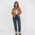 Women's Varsity Jacket - Dark Tan Mix - View 2