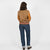 Women's Varsity Jacket - Dark Tan Mix - View 4
