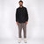 Crissman Overshirt - Black Moleskin - View 2