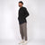 Crissman Overshirt - Black Moleskin - View 3