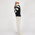 Motorcycle Sweater - Black / Off White - View 4