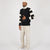 Motorcycle Sweater - Black / Off White - View 5