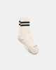 Heavy Duty Wool Socks - Off White Charcoal - View 1