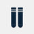 Heavy Duty Wool Socks - Navy Off White - View 2
