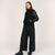 Women's Varsity Jacket - Black - View 3